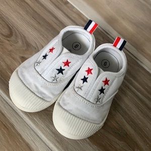 SOLD Patriotic star slip-on sneaker red, white, blue